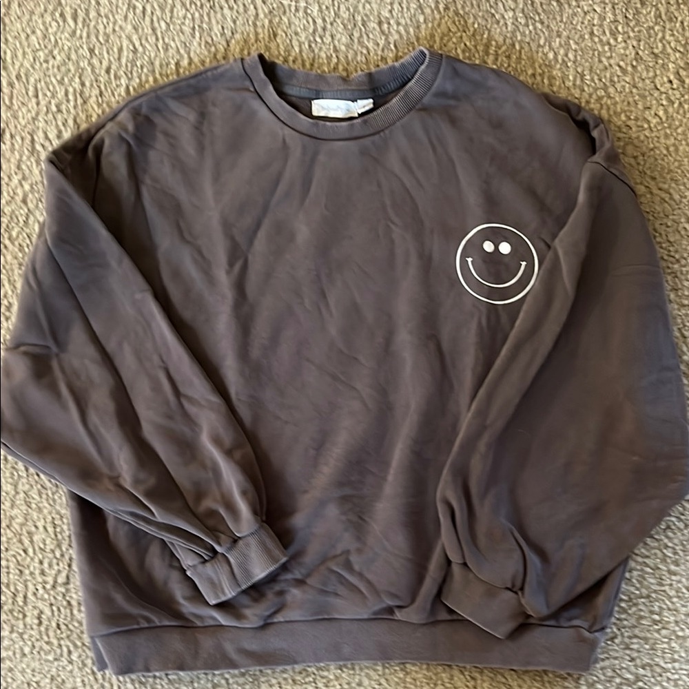 Indy and Pippa Smiley Face Sweatshirt